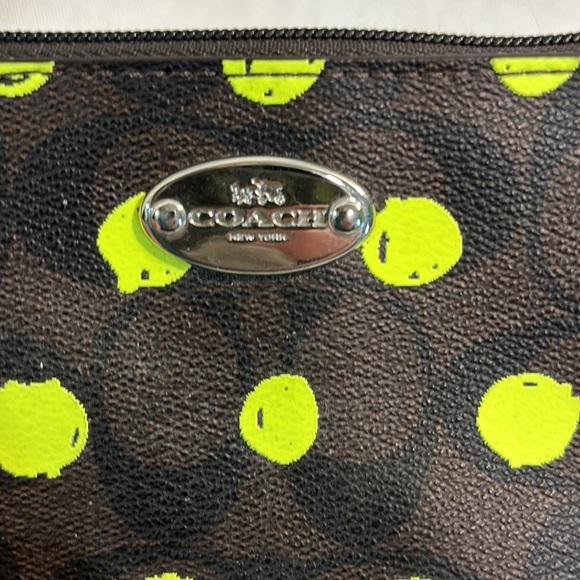 Coach Wristlet in Dot Print over Signature Canvas - Picture 3 of 16